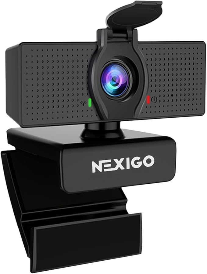 NexiGo N60 1080P Webcam with Microphone, Software Control & Privacy Cover by NexiGo