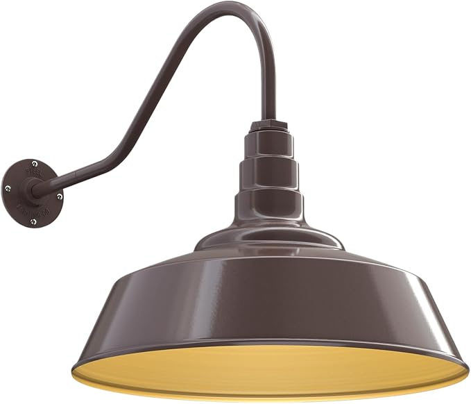 Steel Lighting Co. Large Outdoor Barn Light | Gooseneck Light Fixture | Made in by SteelLightingCo
