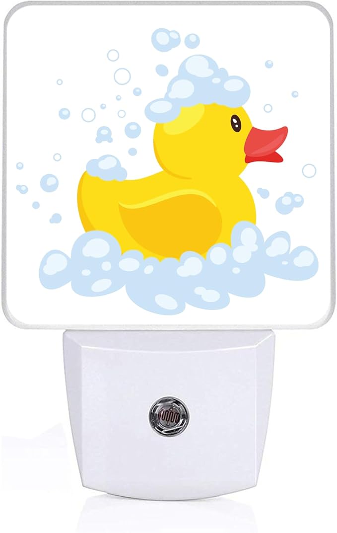 GANTINIR Night Light, Plug-into Cartoon Duck Nightlight White LED Lamp by Unknown