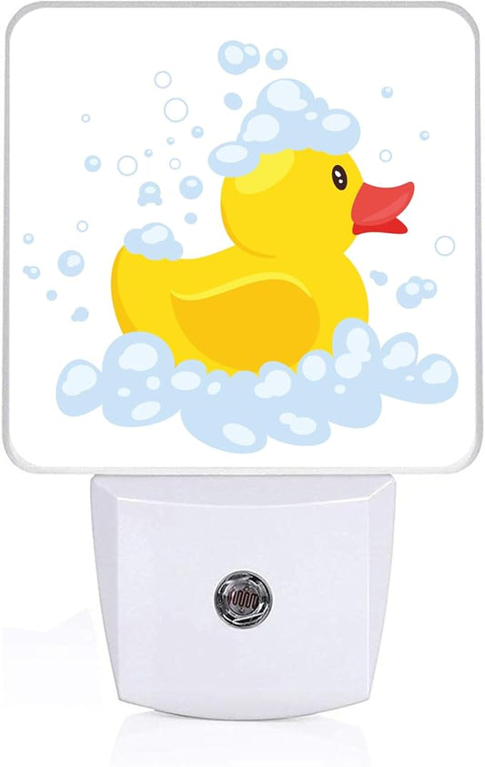 GANTINIR Night Light, Plug-into Cartoon Duck Nightlight White LED Lamp by Unknown