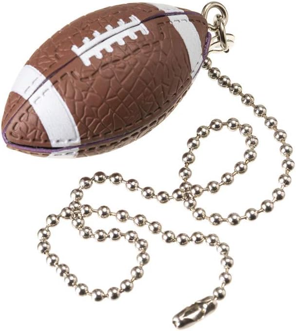 Rugby Ceiling Fan Pull Chain Decorative Extension Light Pull Chain Set,Sport Theme Fan String Charm Decorative Extension,Fan Light Chains Ornaments,Rugby Pendant for Ceiling Fans Lights Lamp 2PCS