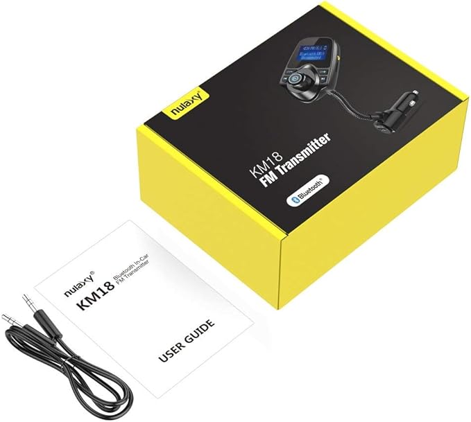 Nulaxy Bluetooth Car FM Transmitter Audio Adapter Receiver Wireless Handsfree - Image 7