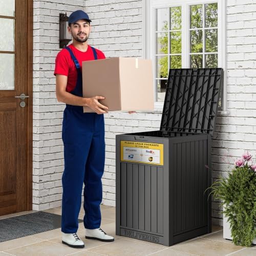 package delivery box for outside, outdoor storage box on a desk or shelf