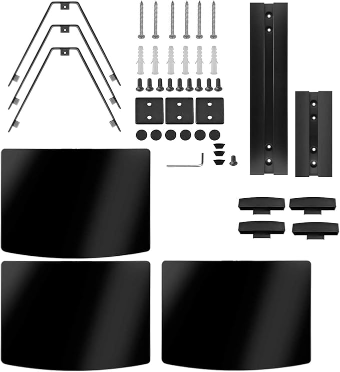 DVD Floating Shelf, Glass TV Wall Mount - Image 9
