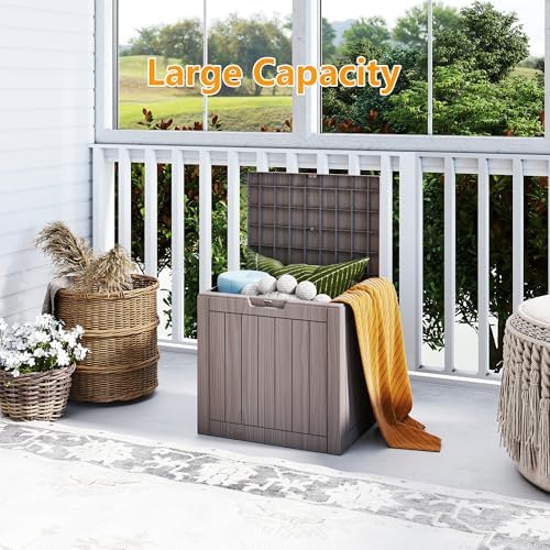 35 gallon outdoor cushion storage deck boxes outdoor, side view