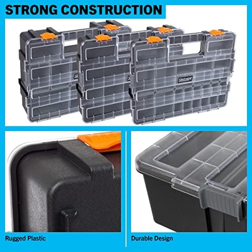 stalwart tool box organizer - 3-in-1 portable small, side view