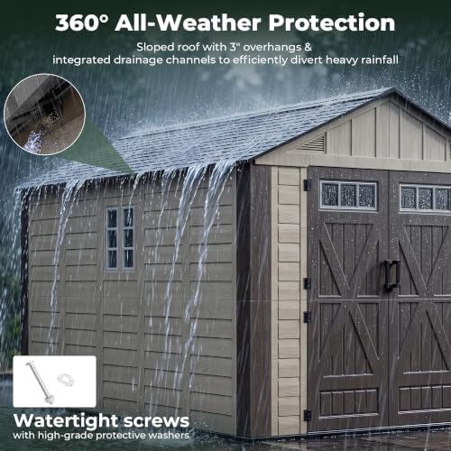 resin shed 8x12 ft outdoor storage shed with showing dimensions