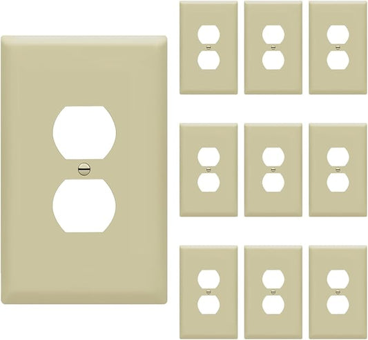 ENERLITES Duplex Receptacle Outlet Wall Plate, Jumbo Electrical Outlet Covers by Enerlites