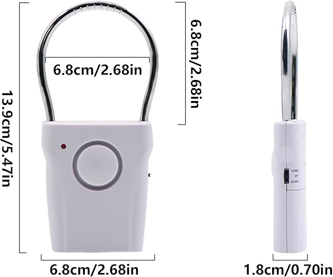 Door Alarm – ABS 120dB Battery Powered Vibration Sensor | Handle Entry Security - Image 6