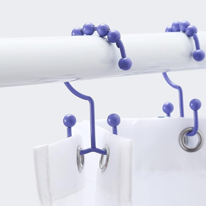 Shower Curtain Hooks, Goowin Shower Curtain Rings, Stainless Steel Shower - Image 6