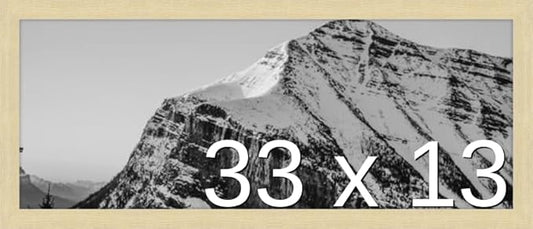 Frame It Easy 33 x 13 Wheat Wood Frame by FrameItEasy