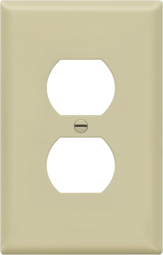 ENERLITES Duplex Receptacle Outlet Wall Plate, Midway Size 1-Gang 4.88" x 3.11" by Enerlites