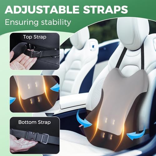 Lumbar Support Pillow for Office Chair Car, Gaming Chair Lower Back Pain Relief - Image 9