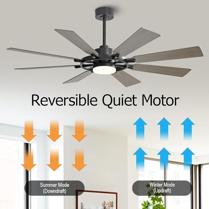 ELEHINSER 60 Inch Ceiling Fan - Image 4