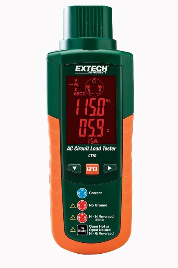 Extech CT70 AC Circuit Load Tester - Image 7