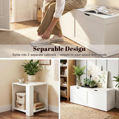 63” breakfast nook bench, l shaped storage bench showing dimensions
