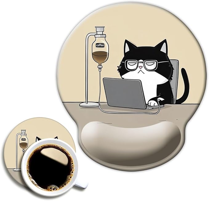Ergonomic Mouse Pad with Wrist Support, Mouse Pad with Wrist Rest, Relieve by Dooke