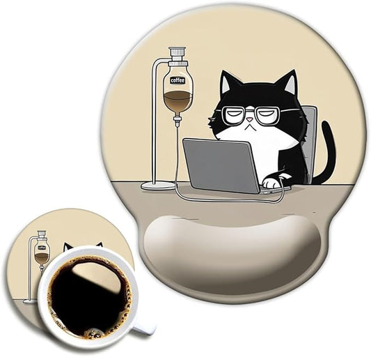 Ergonomic Mouse Pad with Wrist Support, Mouse Pad with Wrist Rest, Relieve by Dooke