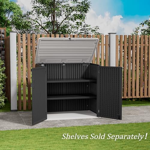 homspark storage shed weather resistance, multi-purpose outdoor storage, close-up detail