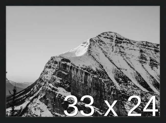 Frame It Easy 33 x 24 Black Wood Frame by FrameItEasy
