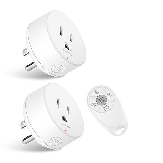 Remote Control Outlet, Wireless Light Switch, 500ft Range, No Wiring Needed by greencycle