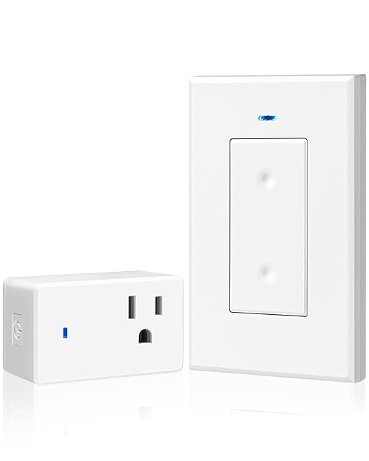 WILAWELS Mini Remote Control Outlet Wireless Light Switch, Programmable and by Wilawels