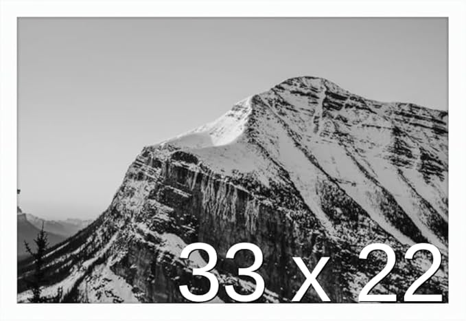 Frame It Easy 33 x 22 White Wood Frame by FrameItEasy