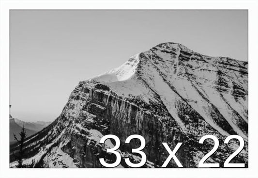 Frame It Easy 33 x 22 White Wood Frame by FrameItEasy