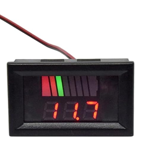 Battery Charge Level Indicator Universal Car Battery Capacity Meter Tester by Nirelief