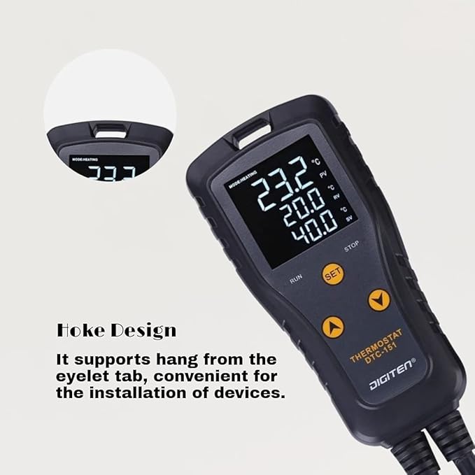DIGITEN DTC151 Temperature Controller Plug-in Thermostat Cooling Heating - Image 4