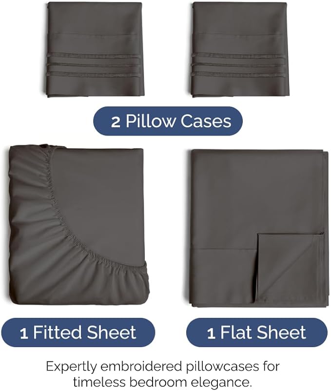 Cal King Size 4 Piece Sheet Set - Image 2