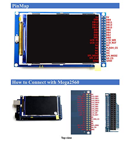 HiLetgo 3.5" TFT LCD Display ILI9486/ILI9488 480x320 36 Pins - Image 4