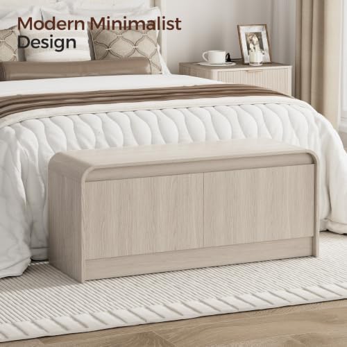 homleke modern curved entryway shoe storage bench showing dimensions