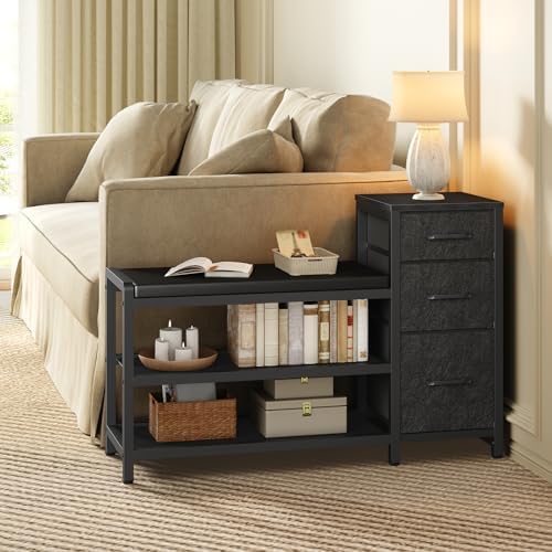 yatiney entryway bench with shoe storage, 3-tier shoe on a desk or shelf