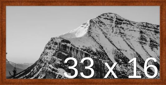 Frame It Easy 33 x 16 Russet Wood Frame by FrameItEasy
