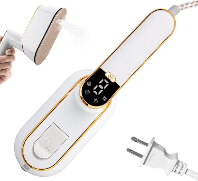 Steamer Iron, 3-speed Adjustment Electric Ironing Machine 180° Rotatable Wet & by DONGKER