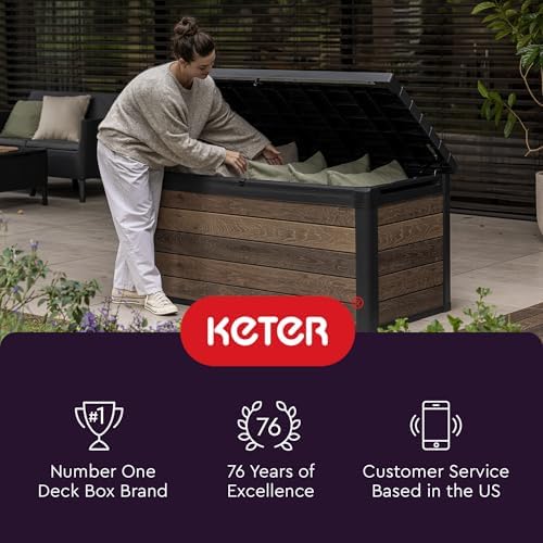 keter city 30 gal outdoor storage box and, view 10