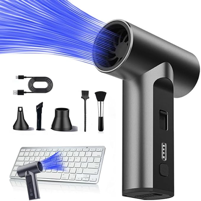 VORMIVIOT Compressed Air Duster 110000 RPM Electric Air Duster, Reusable no - Image 8