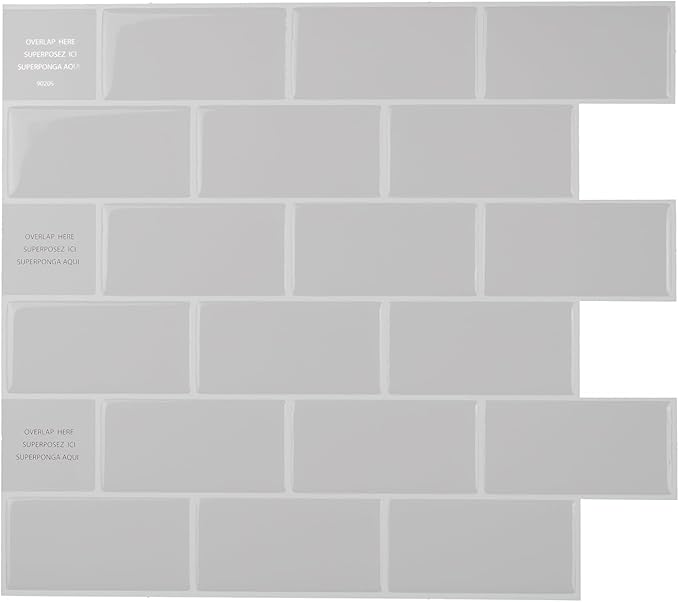 SMART TILES Peel and Stick Backsplash- 10 Sheets of 10.95" x 9.70" by SmartTiles-OriginalPeelandStickBacksplashTiles