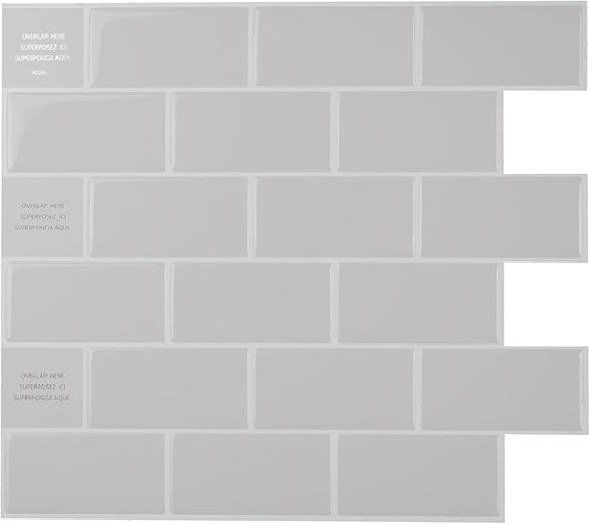 SMART TILES Peel and Stick Backsplash- 10 Sheets of 10.95" x 9.70" by SmartTiles-OriginalPeelandStickBacksplashTiles