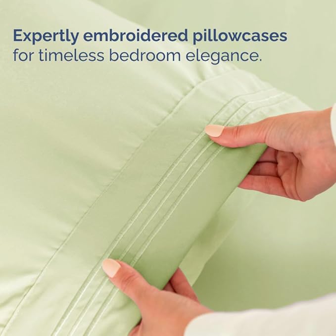 Split Head King Sheet Set – 4 Piece Flex Split Top King Sheets - Image 8