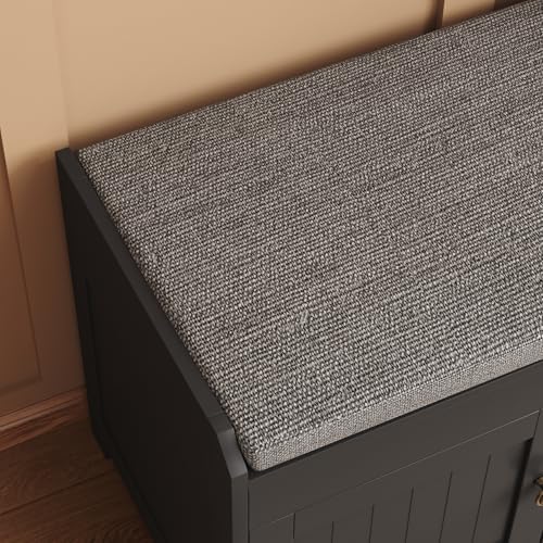 homefort 54.4" shoe bench with lift top storage, view 9