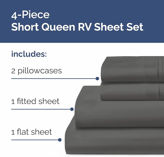RV Short Queen Sheet Set 60 X 75 - Image 2