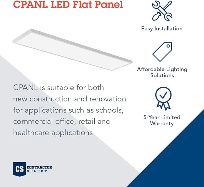 Lithonia Lighting CPANL 2x4 LED Flat Panel Light, 2 Ft. x 4 Ft. LED Light Panel - Image 2