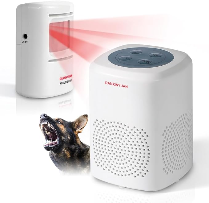 RANXINYUAN Barking Dog Motion Sensor-Pir Human Body Dog Barking Alarm Realistic by Ranxinyuan