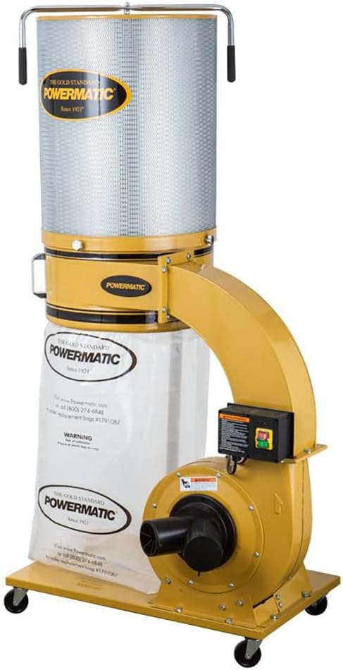 Powermatic TurboCone Dust Collector, 2-Micron Canister Filter, 1-3/4 HP by Powermatic