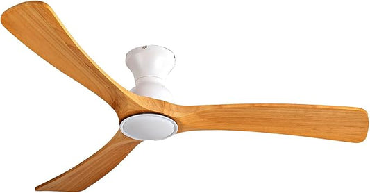 Gaizw Ceiling Fans with Lights, 52 Inch Flush Mount Ceiling Fan with Light by Unknown
