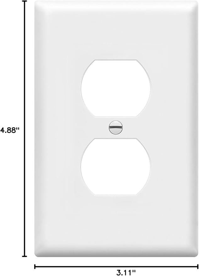 ENERLITES Duplex Receptacle Outlet Wall Plate, Electrical Outlet Cover - Image 8
