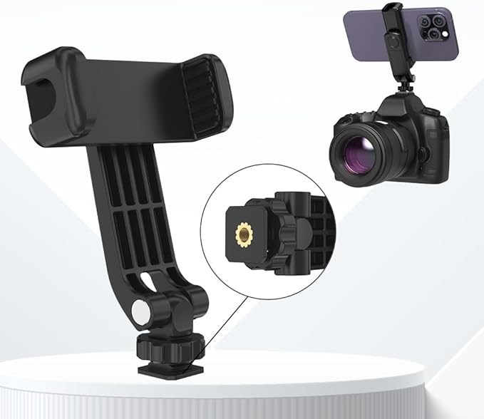 Flexible Phone Tripod Mount Adapter, Universal Smartphone Mount Adapter by Followus
