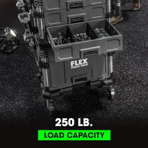 flex stack pack storage system dolly - fs1701, close-up detail